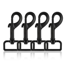 Swivel Snap Hooks Heavy Duty Dog Leash Clips 1 Inch Black Dog Leash Hooks Pet...