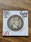 1915 D Barber Silver Quarter Nice VF Very Fine U.S. 25c Type Coin (Raw13586)