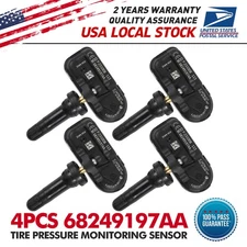 4PCS Tire Pressure Monitoring Sensor 68249197AA TPMS For RAM 1500 JEEP CHEROKEE