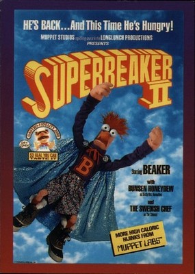 1993 Cardz Jim Henson's The Muppets Muppet Cinema Superbeark II Beaker Card #57