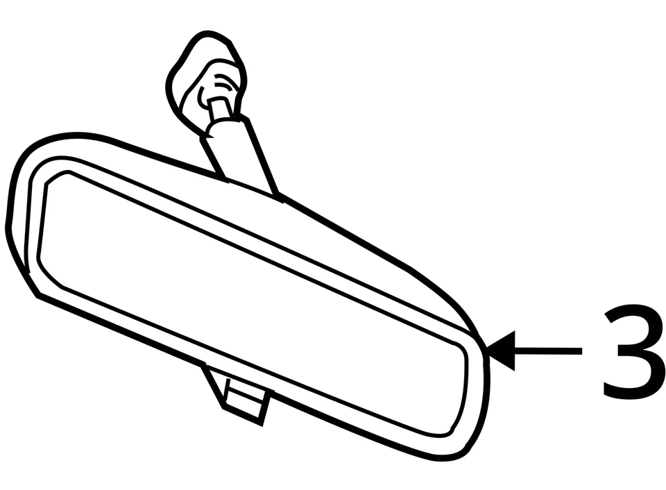 Espelho retrovisor escurecimento automático através de 30/11/08 compatível com 06-09 EXPLORER 1271755 - Imagem 4 de 4