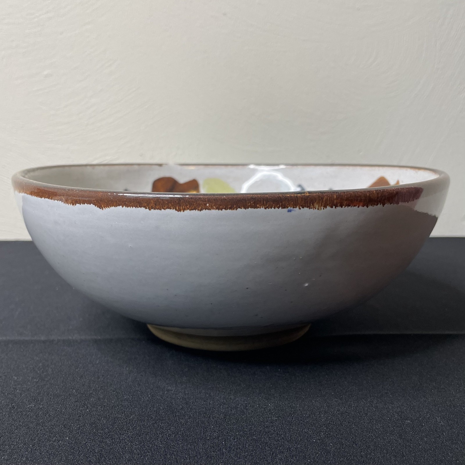 Vintage Mid Century Modern Martz Marshall Studios Bowl with Painted Design