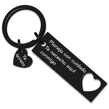 Maneja Con Cuidado Te Necesito Aqui Conmigo Llavero Drive Safe Keychain for