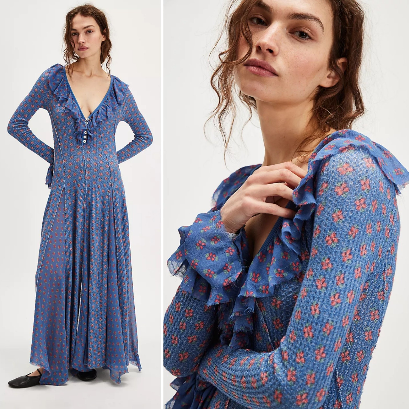 ombre dress maxi Pleated Ombre Crepe de Chine Maxi Dress