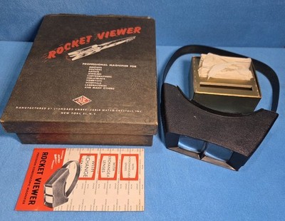 Vtg ROCKET VIEWER Professional Standard Watch Crystals Manifying Goggles Jeweler