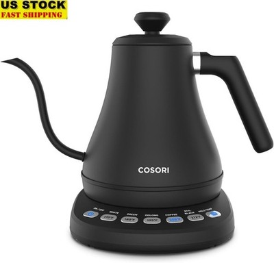 Gooseneck Electric Kettle W/ 5 Temperature Presets & Keep Warm Function New