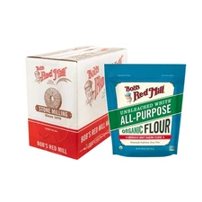 Bob's Red Mill Organic All Purpose Unbleached Flour 3 Pound Pack of 4 - Non-G...