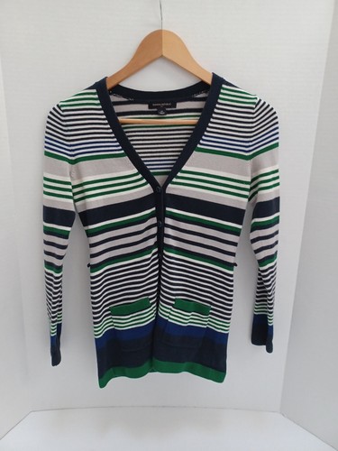 Pull Col V Femme Banana Republic - Taille XS - Marron - Coton - Occasion Très Bon état