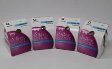 L'eggs Silken Mist Control Top Semi Opaque Leg Pantyhose Suntan 4 Pairs Size Q