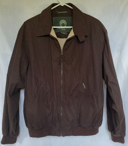 Weatherproof Garment Company Jacket Dark Brown Med. Zippered Inside Pocket 517Ja