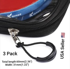 3PC Zipper Pull Puller End Fit Rope Tag Replacement Clip Broken Buckle Fixer Zip