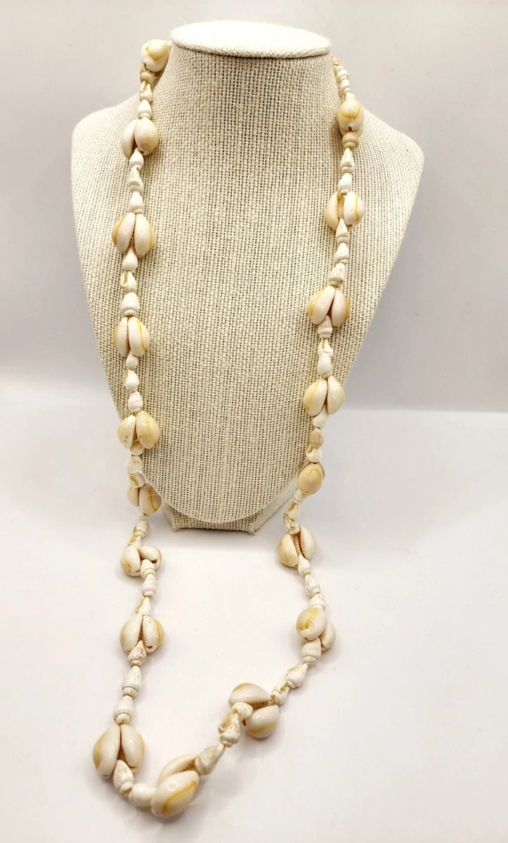 Long White Shell Necklace eBay