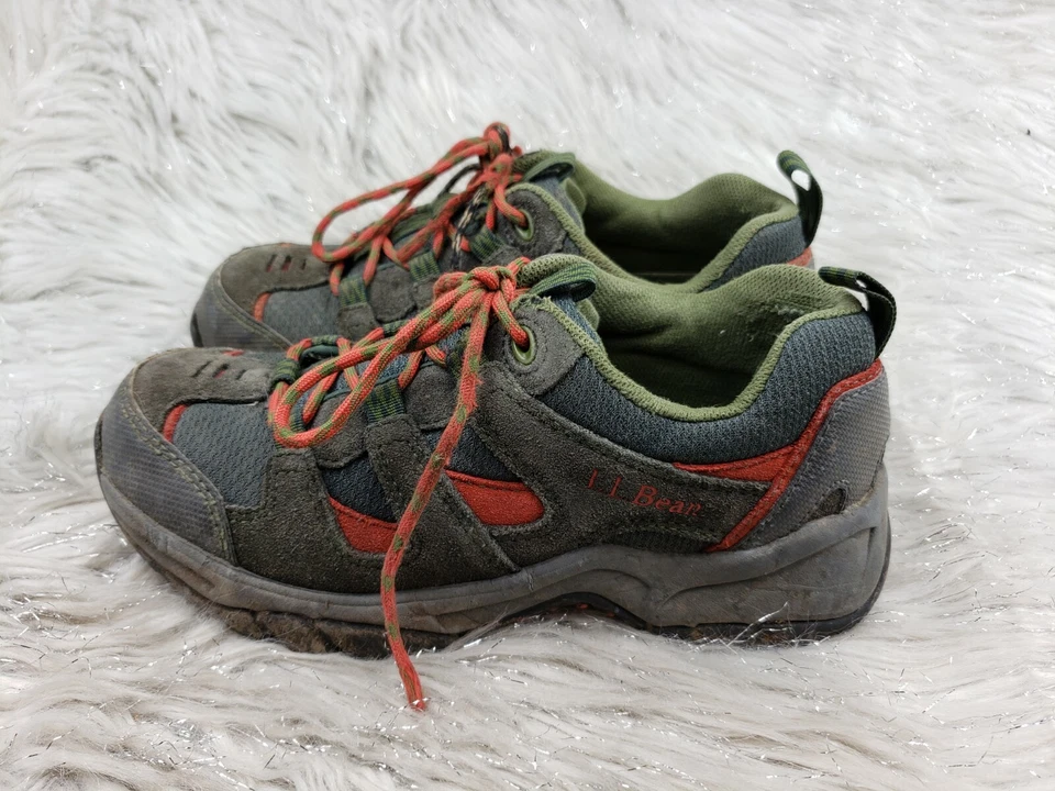 L.L. BEAN Gris Rojo Activo Exterior Senderismo Botas Talla Juvenil Junior 3 Foto 2 de 4