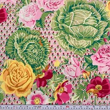Cabbage & Rose Kaffe Fassett Westminster Fibers & Rowan Cotton ONE YARD 37 x 43