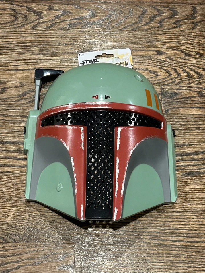 ✅ Máscara de Halloween Boba Fett Adulto Star Wars Disney Tamaño Completo JazWares Verde 💯 Foto 4 de 4