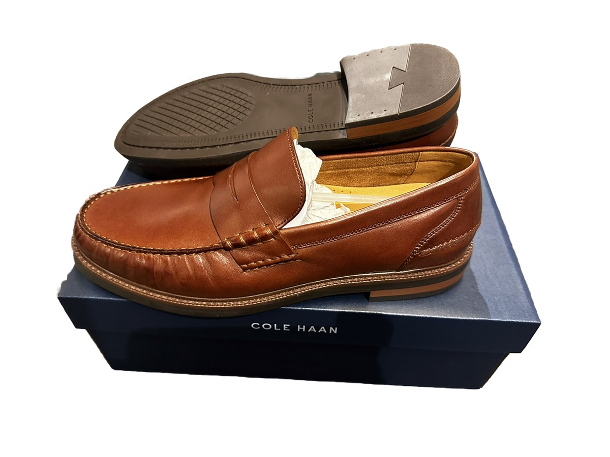 Men's Penny Loafer Cole Haan Pinch Prep - BROWN LEATHER / SCOTCH
