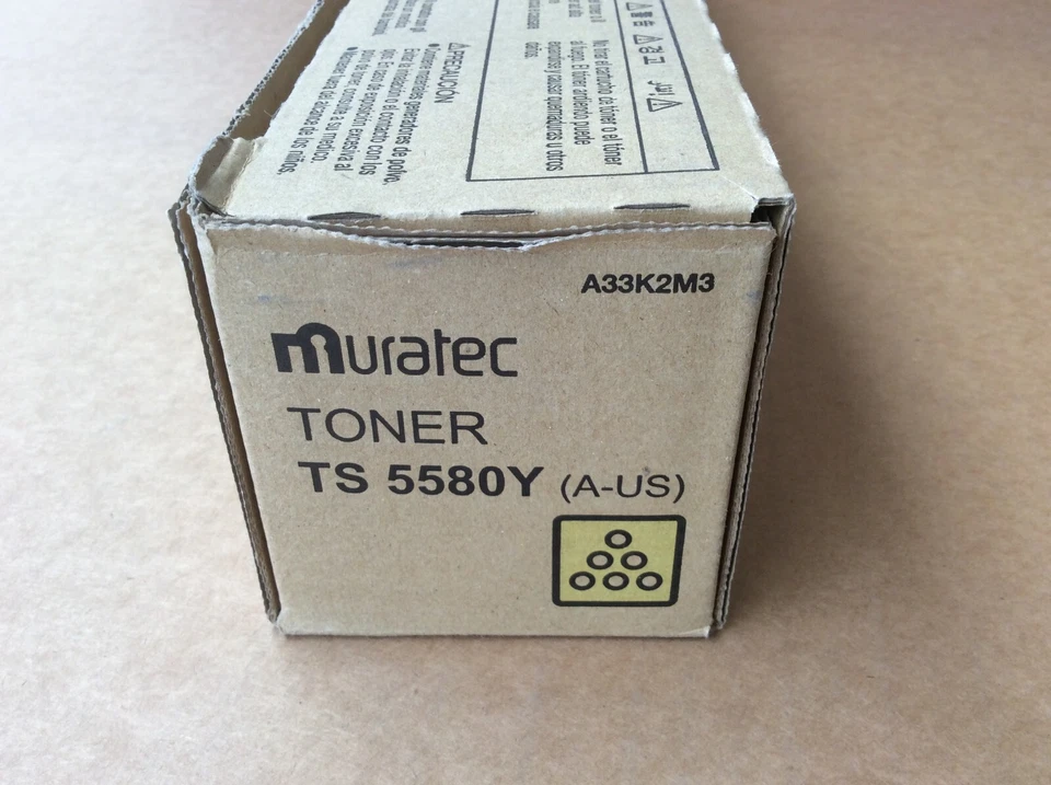 ¡Nuevo! Cartucho de tóner amarillo Muratec MFX-C4580N/C5580N, TS-5580Y A33K2M3 Foto 2 de 4