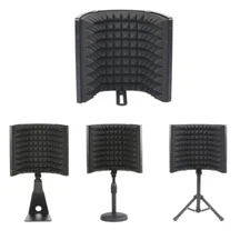 Lightweight Microphone Isolation Shield, Desktop Foldable Isolation Shield