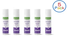 Medline Remedy Lip Balm, 0.15 oz, Hypoallergenic, Unscented, 5 Pack-  MSC092LB15