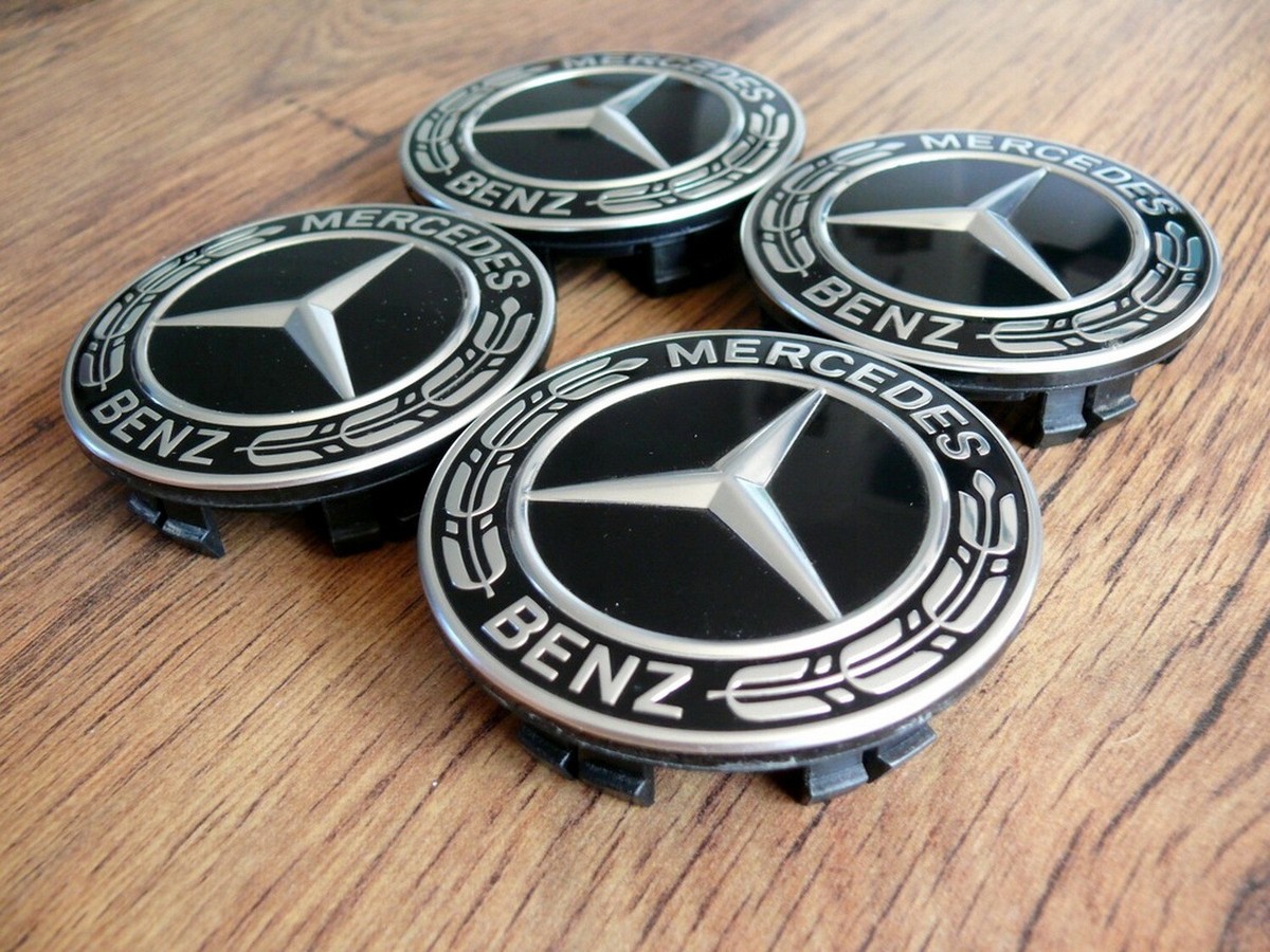 4x Mercedes 75/65 mm W167 GLS GLE Felgendeckel, wheel center caps  