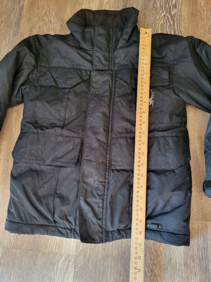 Spyder Women's Puffer Jacket Black Snow Ski Spylon XT Waterproof