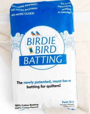 Birdie Bird Quilt Batting Twin 72" x 92"