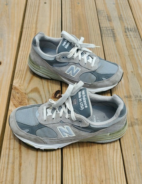 New Balance 993 Mens Size 8 2E EE Made in USA Gray Hipster | eBay