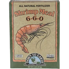 Down to Earth Shrimp Meal 6-6-0 All Natural Fertilizer, 2lbs