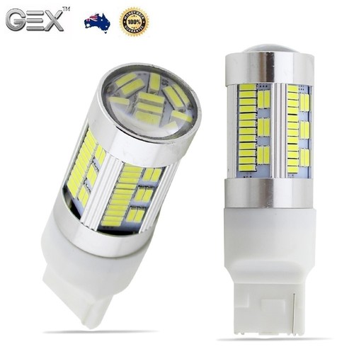Gex-2-X-T20-7440-105-Led-White-Car-Brake-Stop-Tail-Light-Bulb-Globe