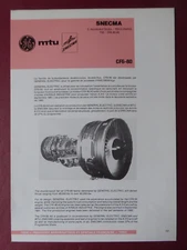 1983 DOCUMENT GIFAS SNECMA GENERAL ELECTRIC MTU CF6-80 AIRCRAFT ENGINE