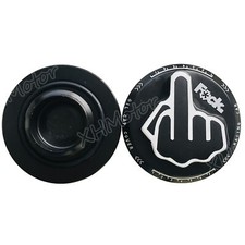 BLACK Aluminum Screw-In Middle Finger Oil Filler Tank Cap Valve Decor Trim Cover