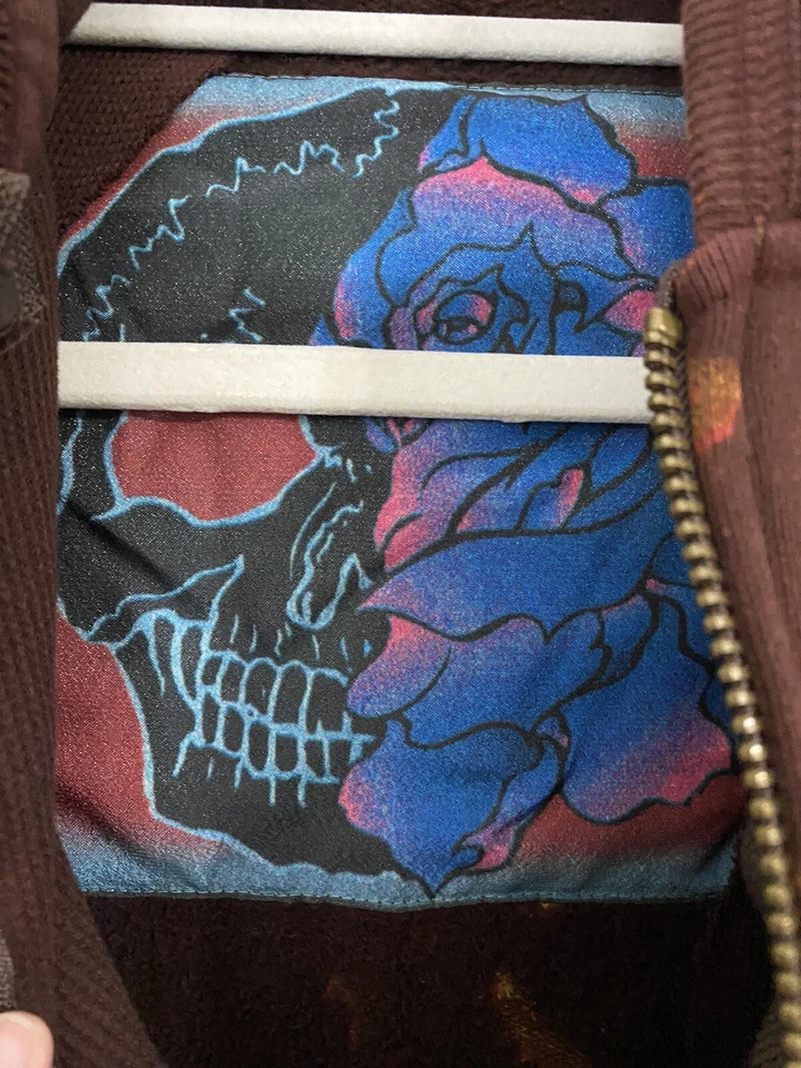 Chaqueta Suéter Grial Mujer Talla Pequeña Sudadera con Capucha Cremallera Completa Algodón Gráfico Colibrí Foto 4 de 4