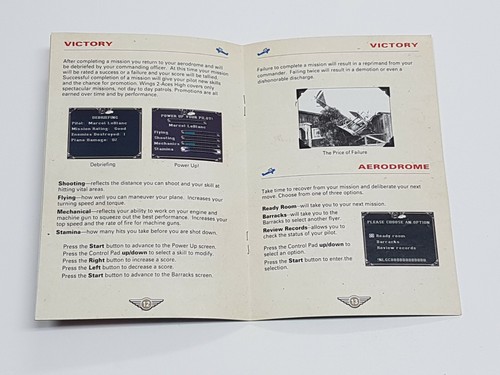 Wings 2: Aces High Authentic Original SNES Super Nintendo Manual Only - Picture 5 of 8