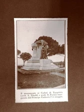 Tarquinia 11 May 1924 Inauguration monument to the fallen Tibaldi and Parini