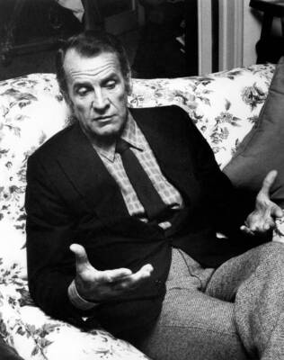 Italian Actor Massimo Girotti Sitting On A Sofa Rome OLD PHOTO
