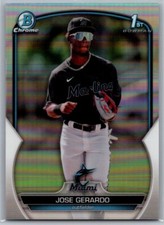 2023 Bowman Chrome Prospect Autographs Atomic Variation Refractor Jose Gerardo