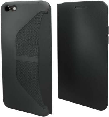 muvit MUEAF0131 Easy Folio Case für iPhone 6 Plus 6S+ Schwarz