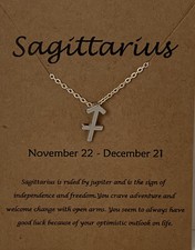 Sagittarius Zodiac Astrology Necklace