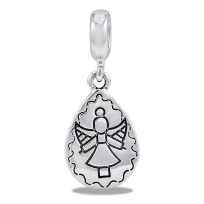 DaVinci Beads Silver Dangle Angel Drop Interchangeable Jewelry DB28-3