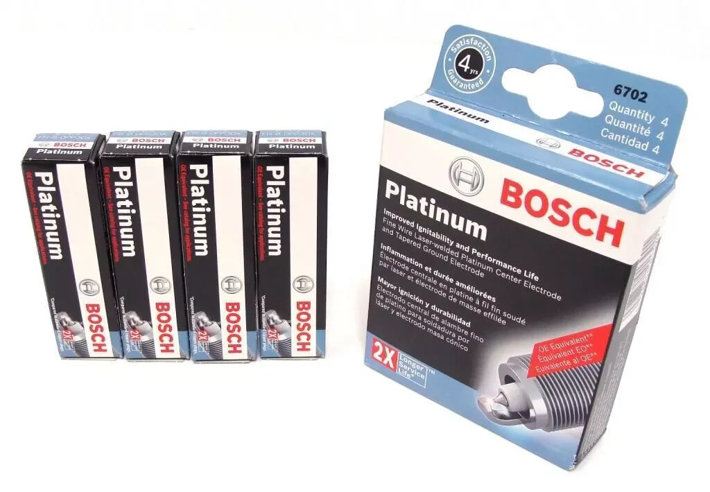 BOSCH OE FINE WIRE PLATINUM Spark Plugs 0242225674 6718 Set of 4