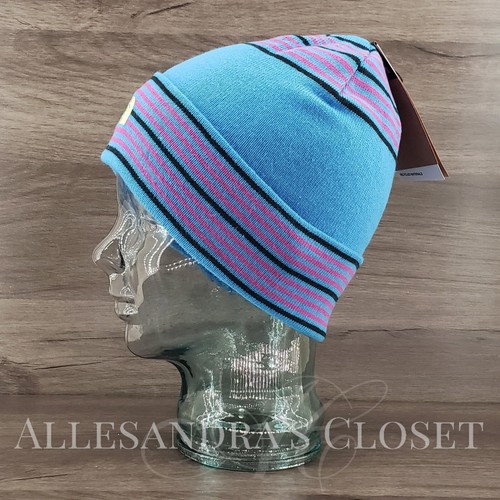 The North Face Hat Beanie Unisex Blue Explore Stripe Knit Dock Worker Outdoor!! - Picture 5 of 7