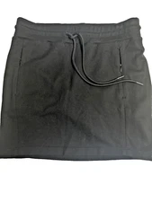 Liverpool Skirt Skort Womens Size Small Straight Black Pull On Zip Pockets