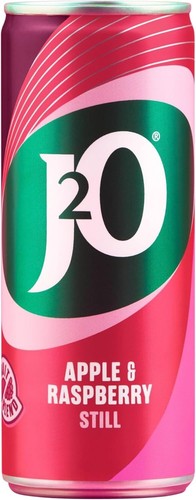J2O Orange & Passionfruit, Apple & Raspberry 4x 250ml Cans Fruit Blend Juice UK - Picture 9 of 11
