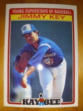 1986 Topps Kay Bee Jimmy Key Pitcher Toronto Blue Jays Baseball Team Card #18