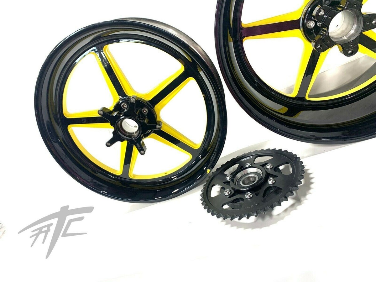 NINJA 240 FAT TIRE BLACK & YELLOW ALL STAR WHEELS 06-11 KAWASAKI