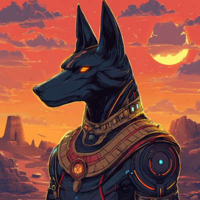 XXL 18X18 Autoaufkleber Anubis Ägyptisch Aufkleber Wetterfester Vinyl Sticker