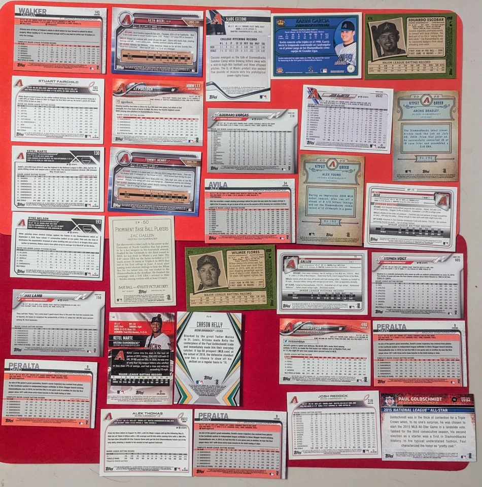 Arizona Diamondbacks 30 Card Lot Rookie/Color/Insert - Image 2 of 4