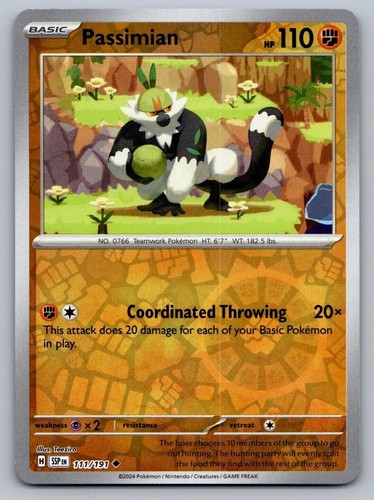 Pokemon TCG Surging Sparks Passimian #111 Reverse Holo