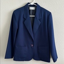 Comfort fit women s navy blazer petite 6-