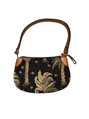 Vintage Tommy Bahama Tapestry Palm/Coconut Tree Bag EUC